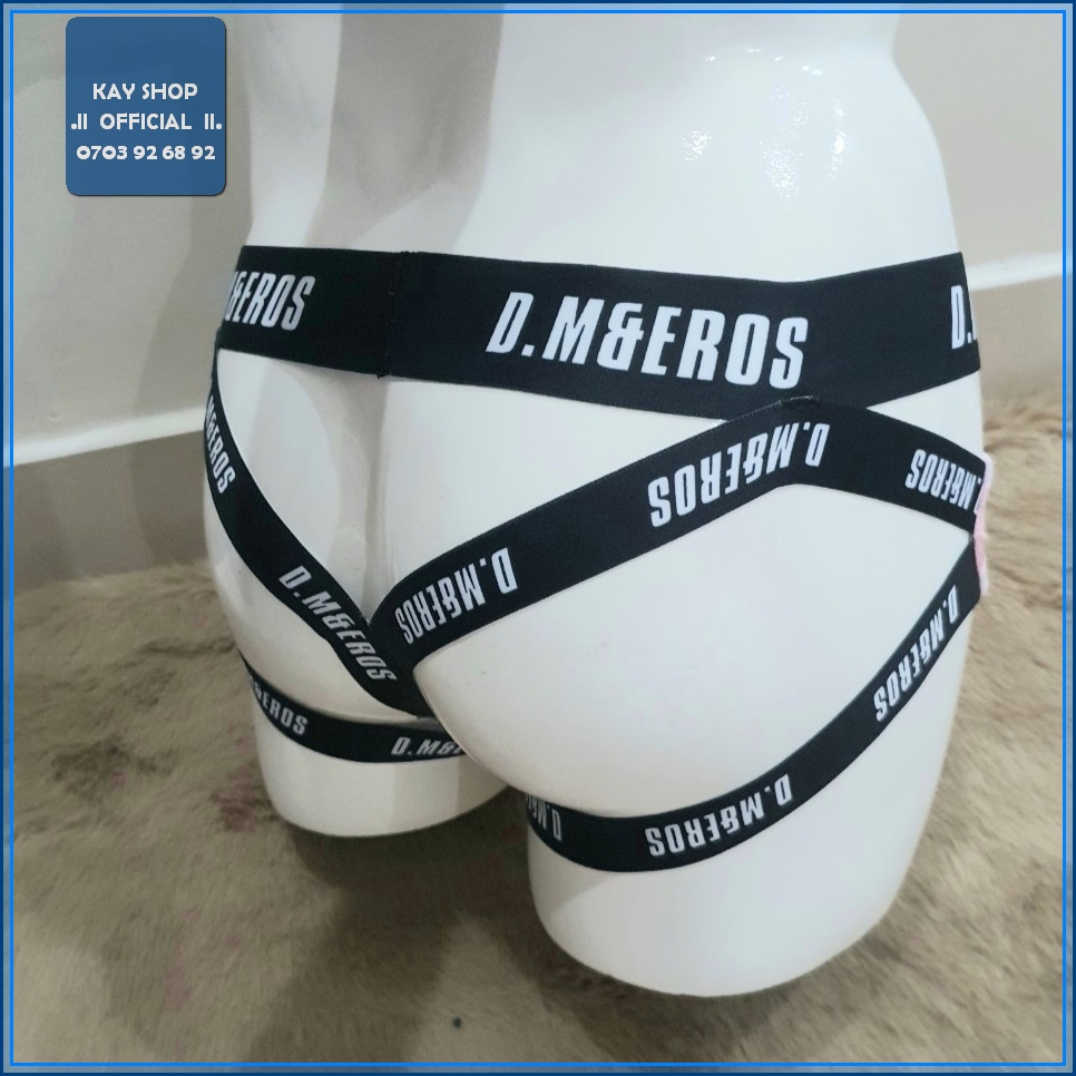 Quần lót nam jockstrap sexy DM dây co dãn ôm mông - Quần sịp nam quyến rũ khoe mông căng dây chéo