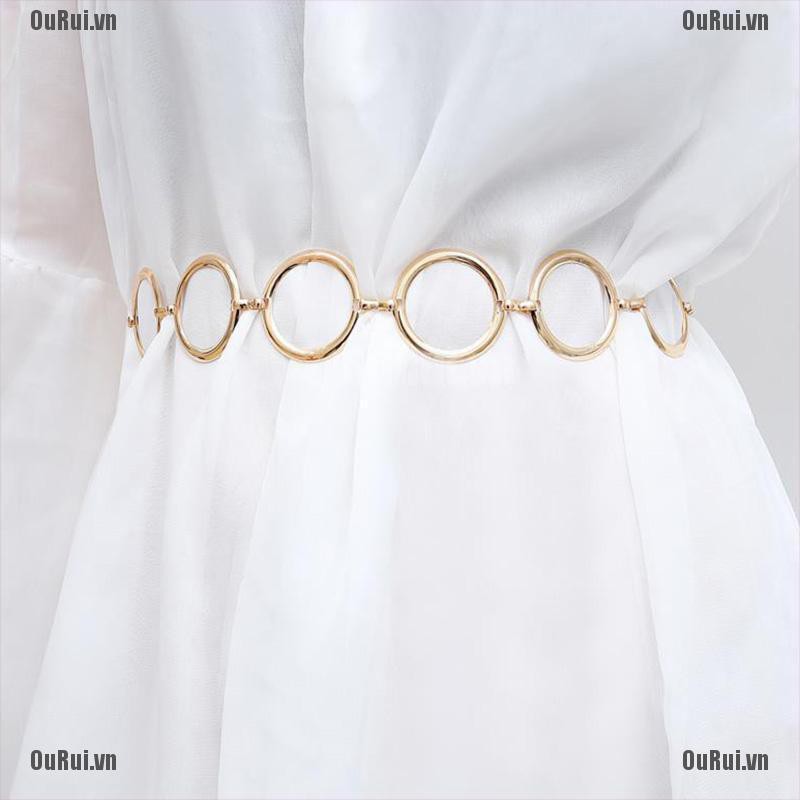 Thắt Lưng Thời Trang Bằng Kim Loại Cá Tính
