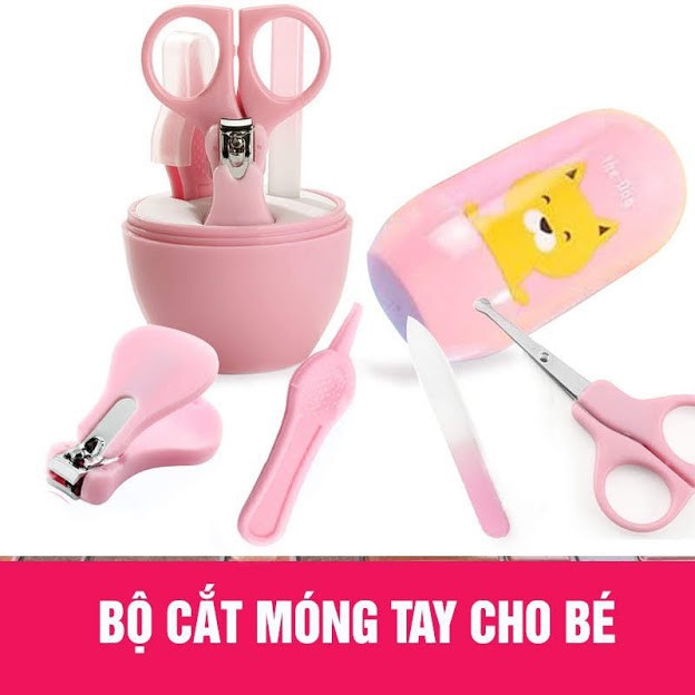 Bộ dụng cụ cắt móng 4 chi tiết hình thú đáng yêu cho bé-phukienpt91