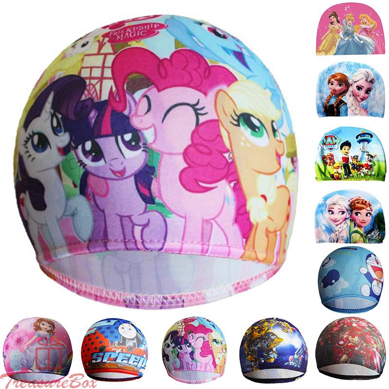 Nón bơi in họa tiết hoạt hình cho trẻ em