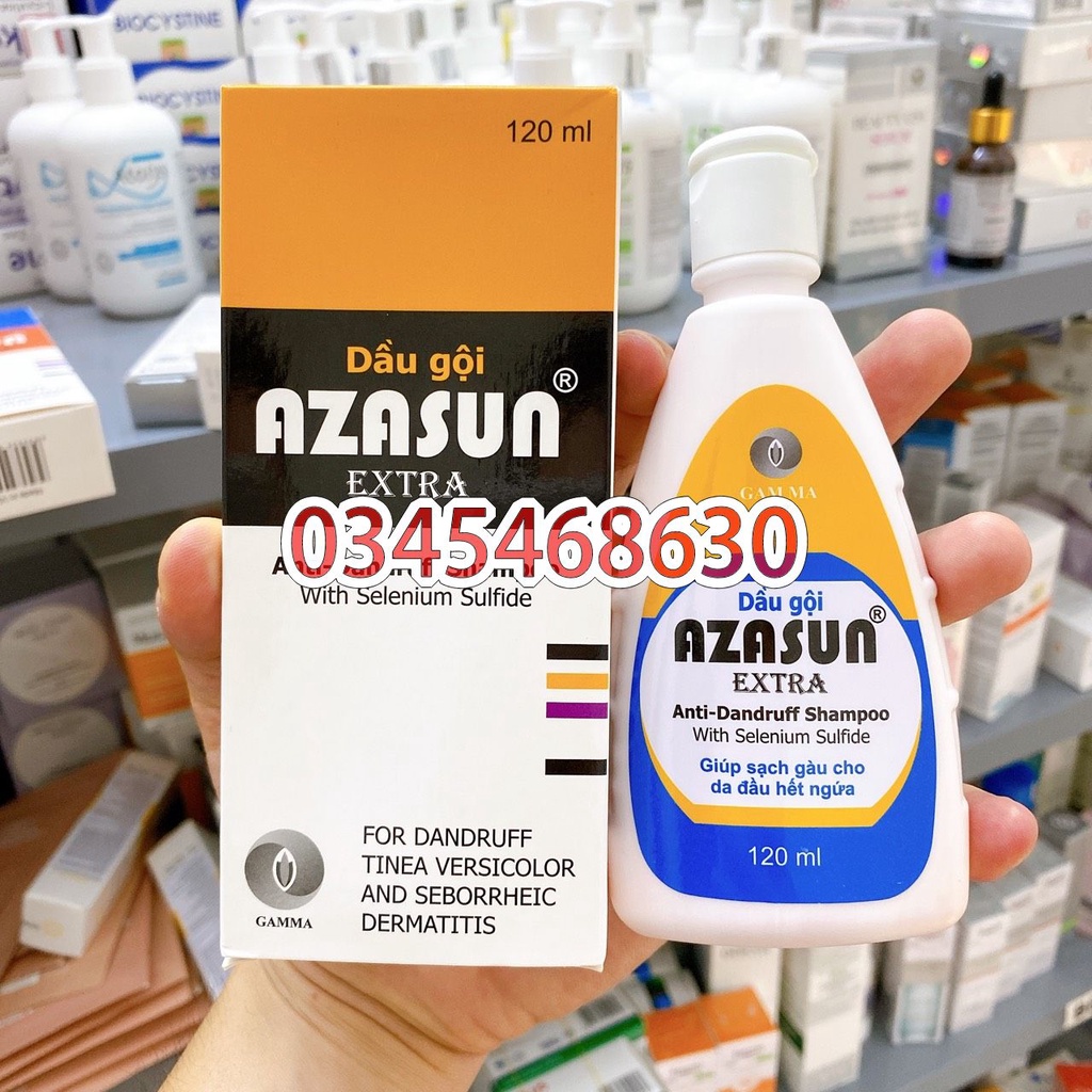 Dầu gội sạch gàu GAMMA Azasun - 120Ml