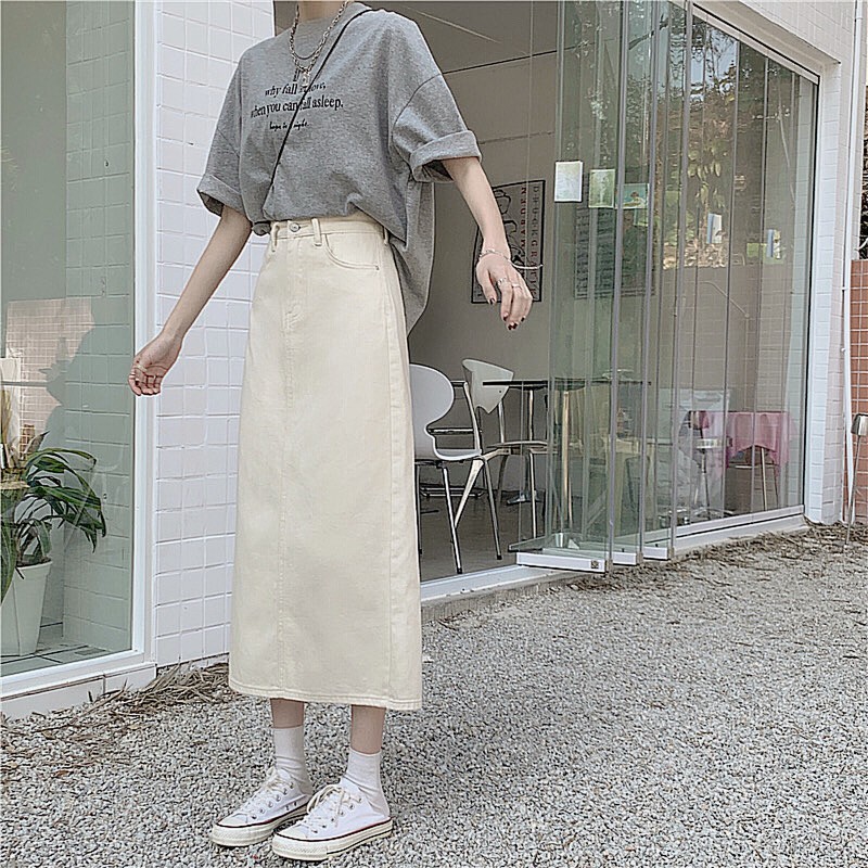 [PUN] Chân váy kaki dáng dài | BigBuy360 - bigbuy360.vn