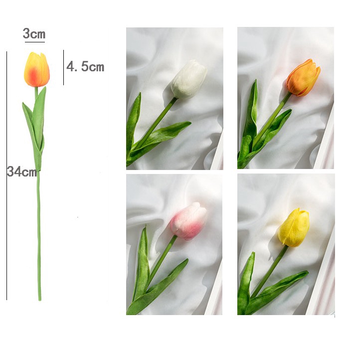 Bó Hoa Tulip Giả Dùng Trang Trí