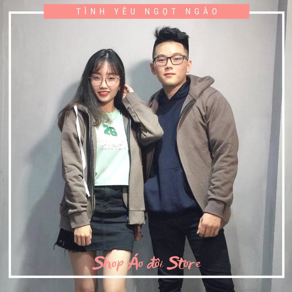 Áo khoác cặp nam nữ - COUPLE STORE  - Áo khoác nỉ chất liệu cotton cao cấp,form chuẩn đẹp! CÓ TẶNG KÈM STICKER ỦI ÁO
