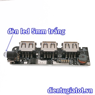 Mạch sạc dự phòng 3 cổng 5V 2A