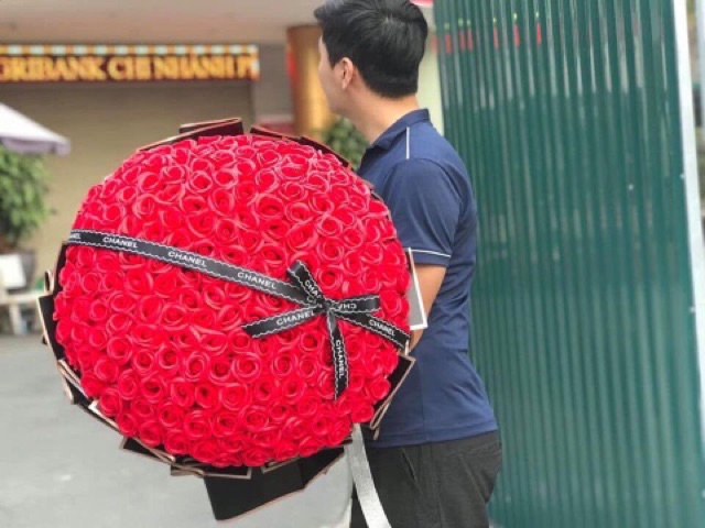 Bó hoa sáp 99/100 bông các màu (Khách inbox chọn màu)