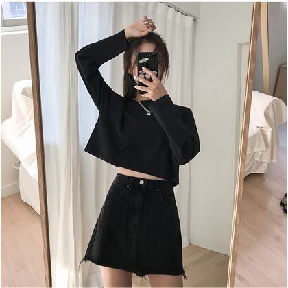 [Trợ giá] Áo Croptop dài tay - Hàng có sẵn