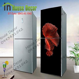 Miếng dán tủ lạnh 🍀 FREESHIP 40k 🍀 GIẢM 10K KHI NHẬP […] - Tranh trang trí tủ lạnh 3d Cá phong thủy