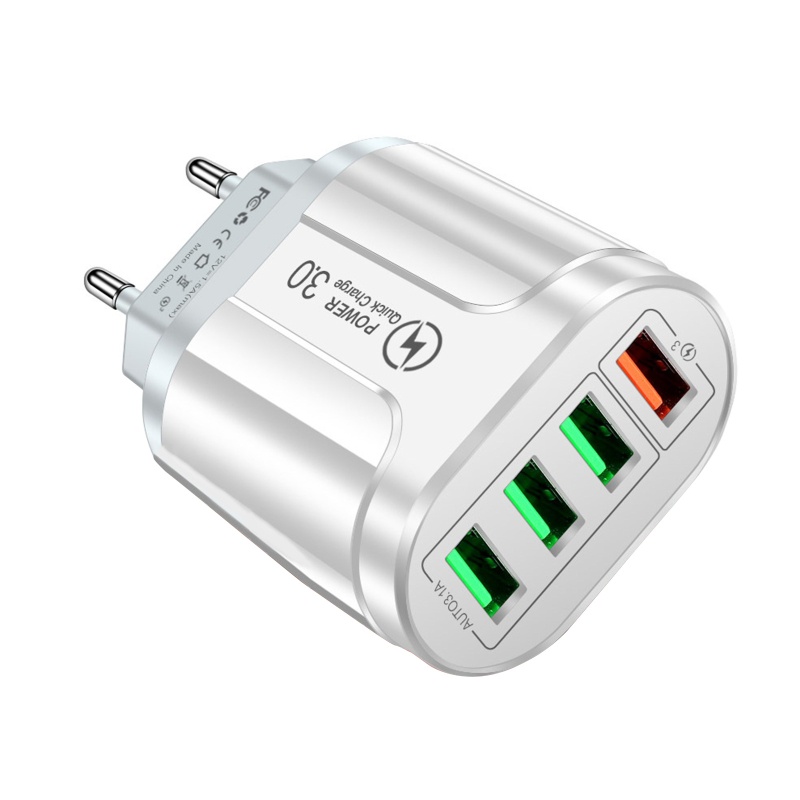 Ổ Cắm Sạc Nhanh 4 Cổng USB 5 1A Nhiều Cổng Tiện Dụng