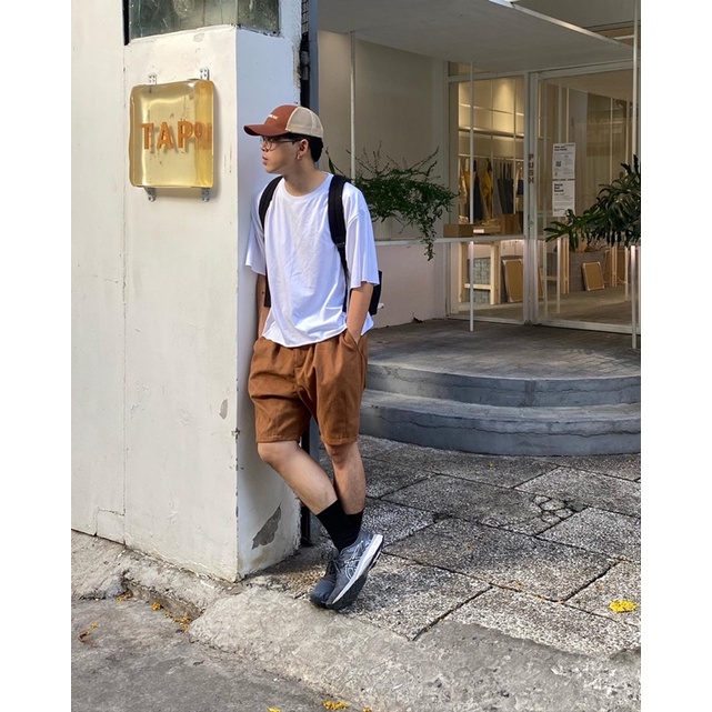 AGOB - QUẦN SHORT KAKI OVERSIZE