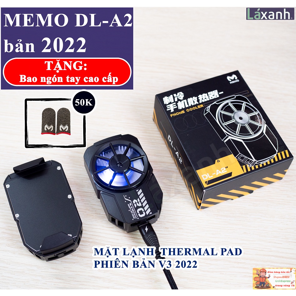 MEMO DL-A2 || Sò lạnh tản nhiệt điện thoại MEMO DLA2 – dành cho Game các thể loại PUGB Liên Quân Live Stream bán hàng