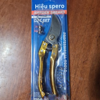 Kéo cắt cành Nhật Spero Japan cán vàng lưỡi thép SK-5