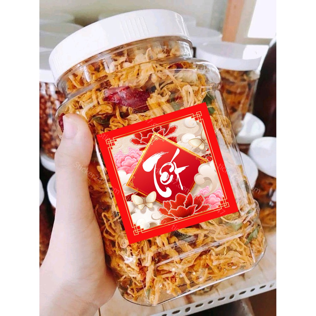 Tem Tết Decal Dán Tết Mẫu Hoa Văn Hình Vuông Tết Độc Đáo Bắt Mắt 𝑭𝒓𝒆𝒆𝒔𝒉𝒊𝒑 Decal chống nước, cắt sẵn, trang trí Tết