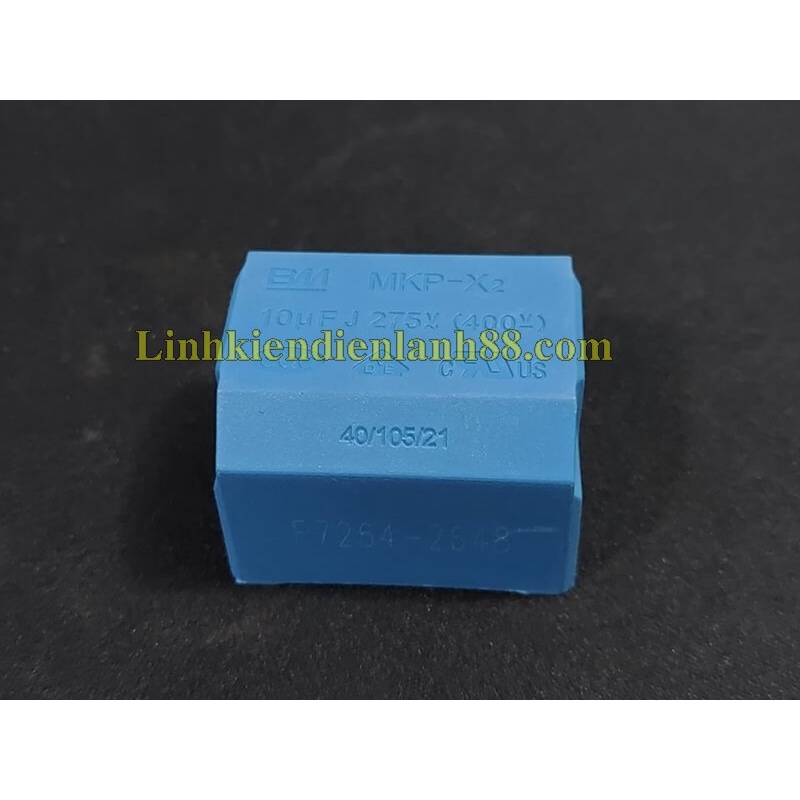 Tụ Vuông Bếp từ MKP 10UF 275VAC 400VDC Xanh Dáng Nằm Mới !
