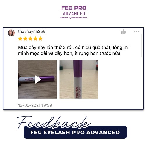 FEG Eyelash Pro Advanced_Dưỡng mi FEG phục hồi mi hư tổn-dưỡng mi ngăn giảm gãy rụng mi-giúp mi chắc khỏe | BigBuy360 - bigbuy360.vn