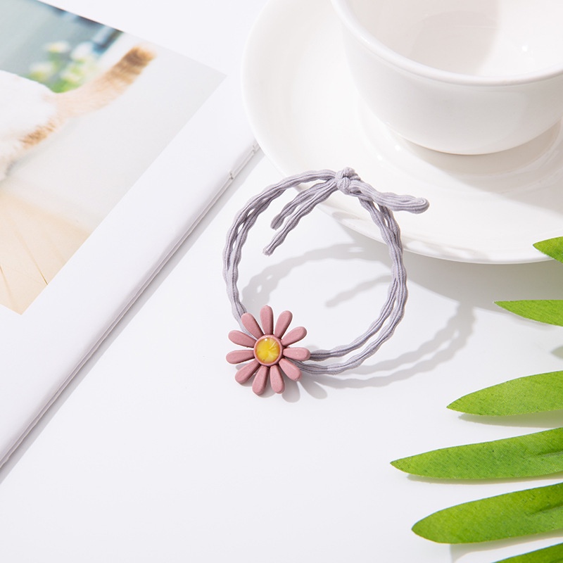 Dây chun buộc tóc hình hoa cúc dễ thương xinh xinh cho các bạn gái