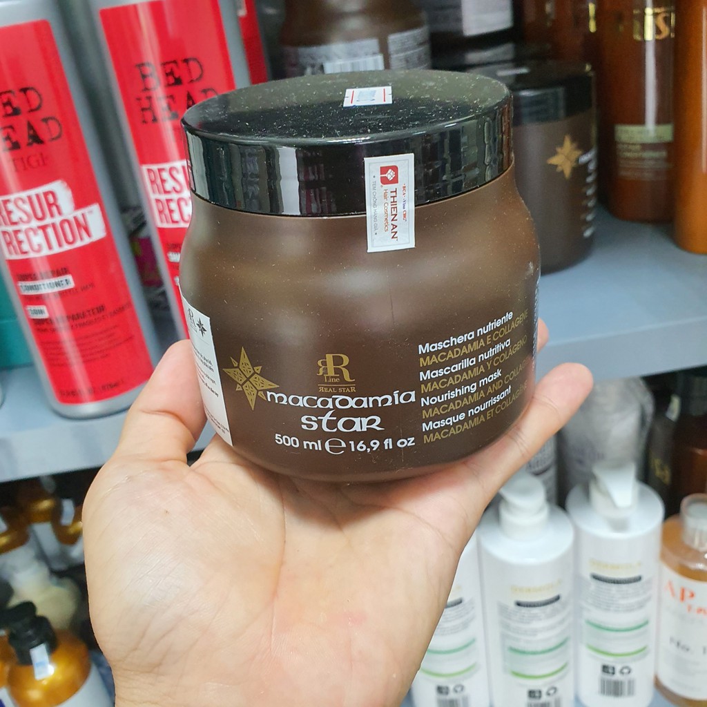 Ủ tóc collagen  hấp phục hồi tóc kem hấp hấp tóc dầu ủ tóc  MACADAMIA STAR hũ 1000ml hàng chính hãng