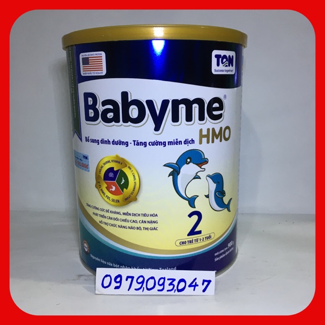 Sữa bột Babyme số 2 - lon 900g date:4/2023 ( dinh dưỡng tốt nhất cho bé )