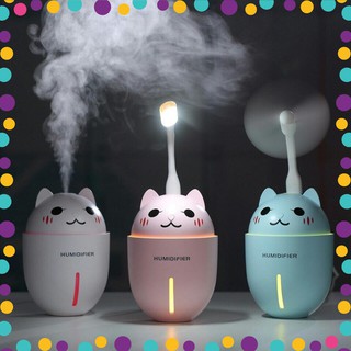 Xả kho - Máy khuếch tán tinh dầu, phun sương mèo tạo ẩm mini 3 tác dụng
