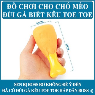 [Hàng có sẵn]Đồ chơi đùi gà nhựa cho chó