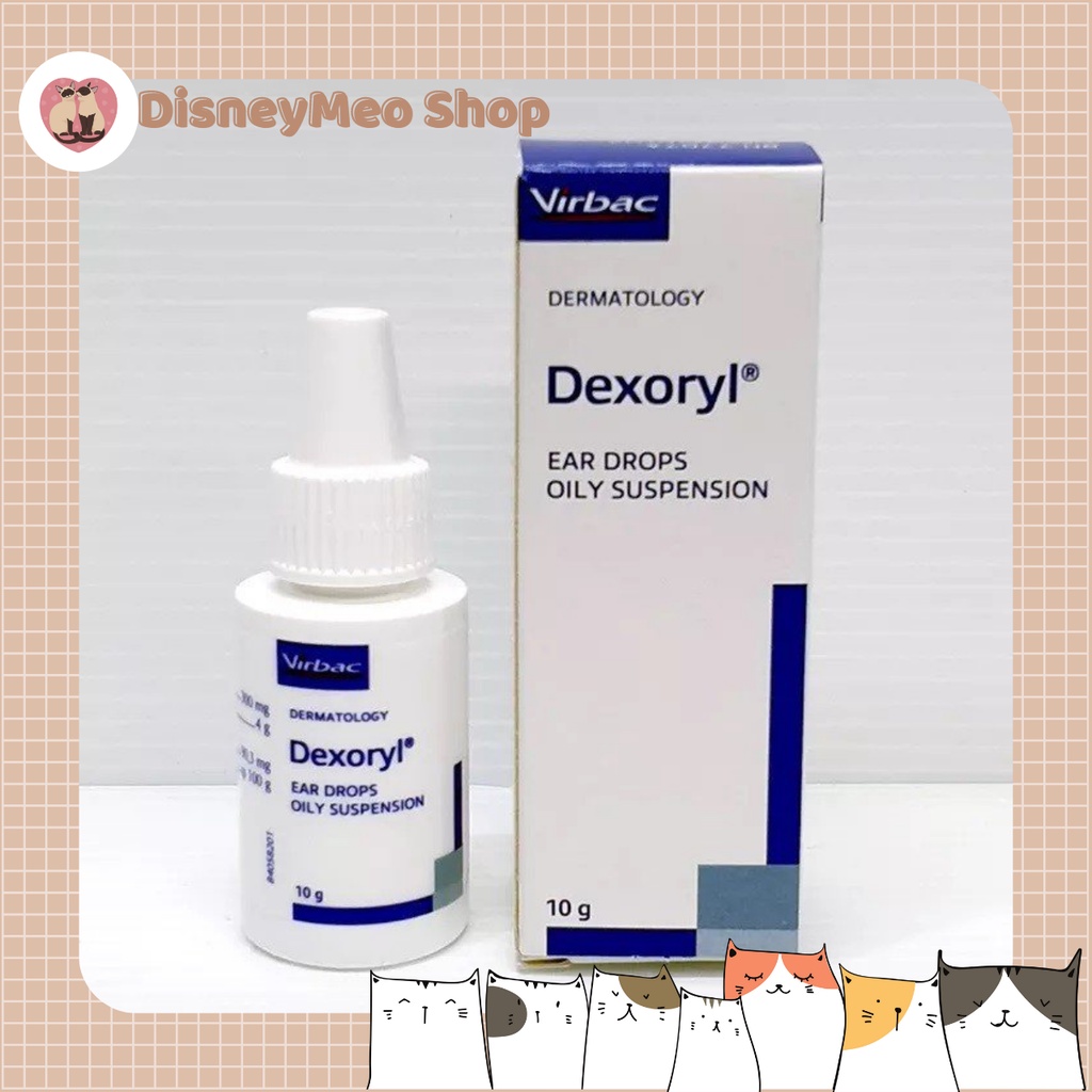 Thuốc nhỏ tai Virbac Dexoryl - Hỗ trợ tình trạng viêm tai cho chó, mèo