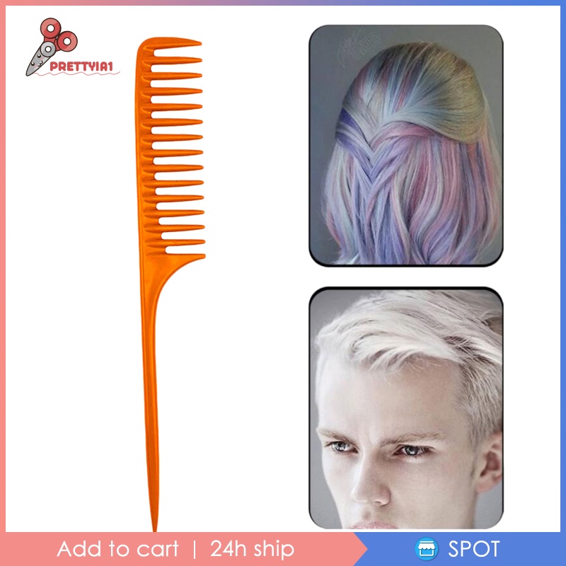 Lược Đuôi Răng Thưa Prettyia1 Với Đuôi Ghim Cài Tạo Kiểu Tóc Cho Nam Và Nữ