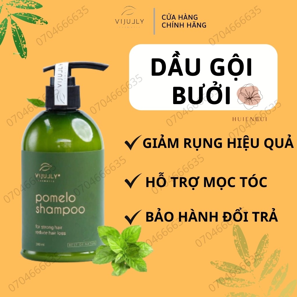 [100% GIẢM RỤNG] Gội Bưởi Cao Cấp ViJully - Kích Thích Mọc Tóc_Làm Dài Tóc_Phục Hồi Tóc Hư Tổn