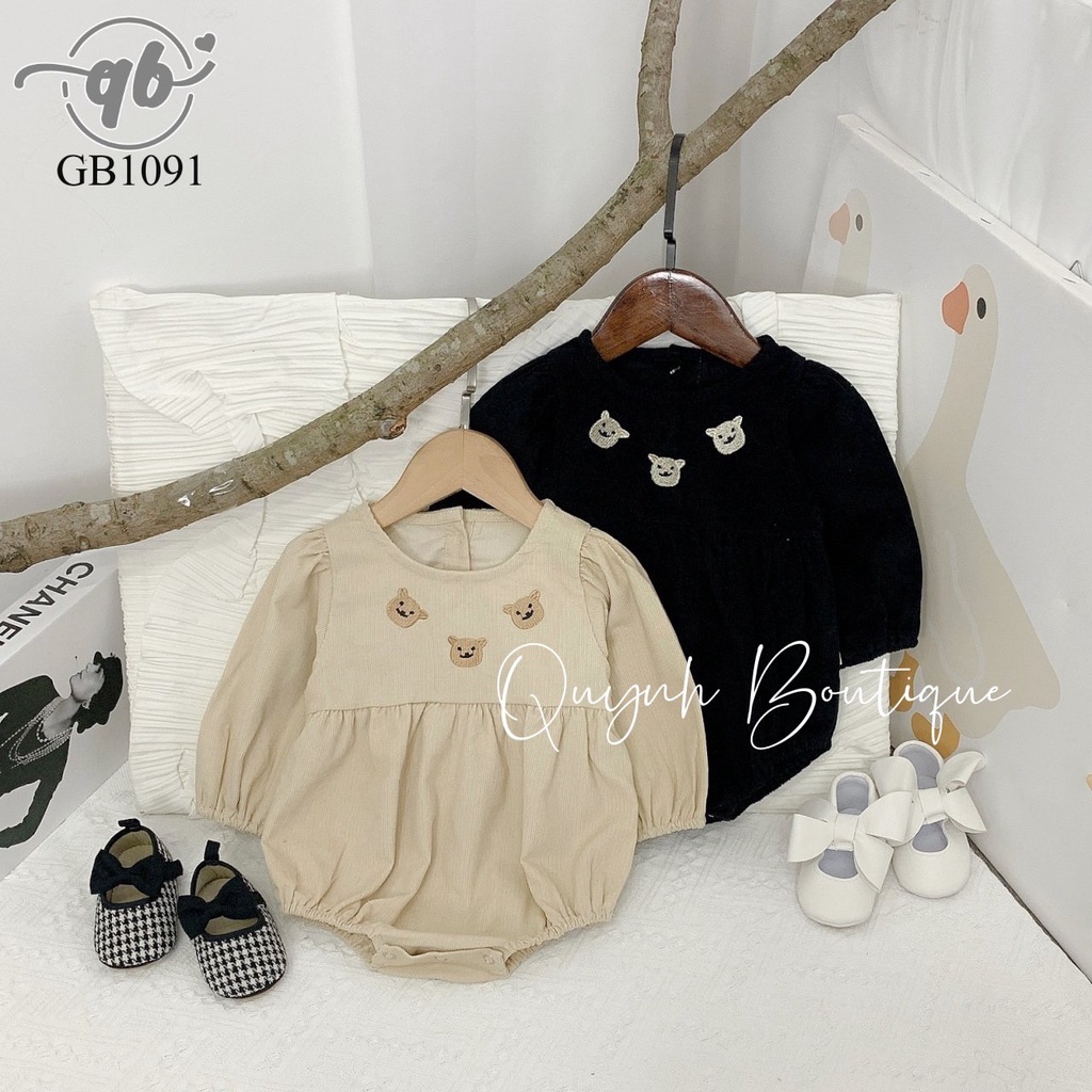 Quần áo trẻ em QUỲNH BOUTIQUE Body ba con gấu cực đáng yêu cho bé