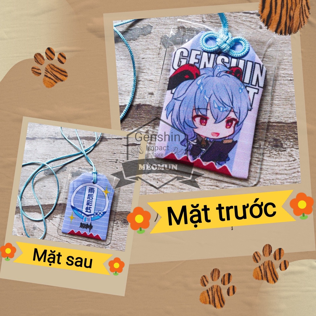 Túi may mắn Omamori nhân vật Ganyu game Genshin Impact B1