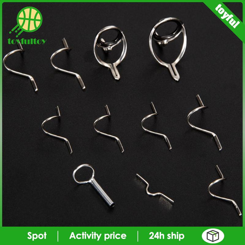 Set 11 Phụ Kiện Vòng Gắn Cần Câu Cá 4-6WT DIY