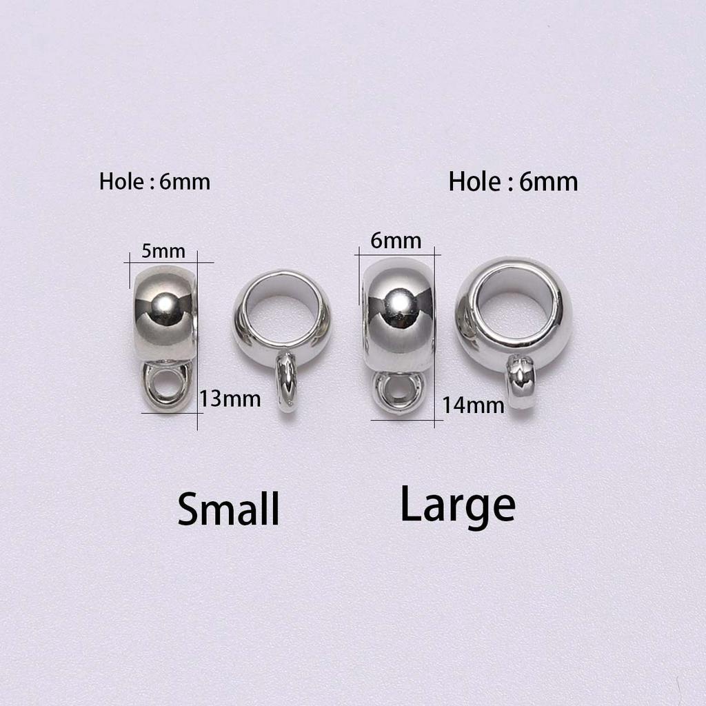 Bộ 50 hạt xâu làm 8mm 10mm CCB hình tròn dùng làm phụ kiện trang sức thủ công