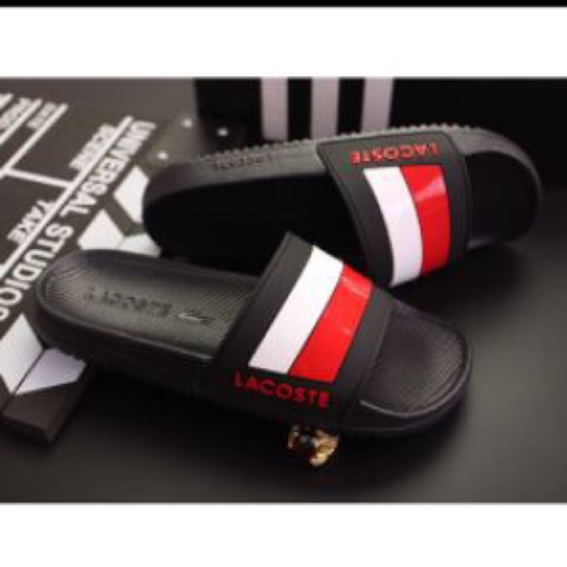 Combo 5 đôi dép Lacoste đen