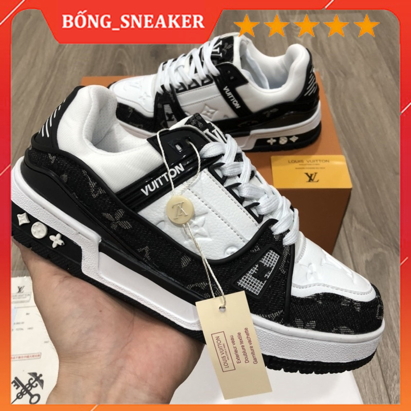 Giày lv_Louis Vuitton Trainer Xanh Lá, Giày Sneaker LV Nam Nữ Hàng Cao Cấp Full Box + Bill hót 2022