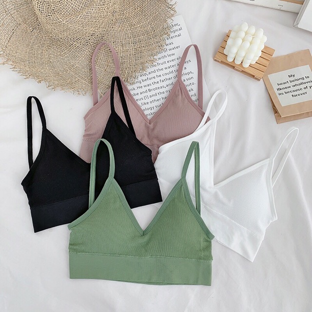 Áo bra gân cổ tim | BigBuy360 - bigbuy360.vn