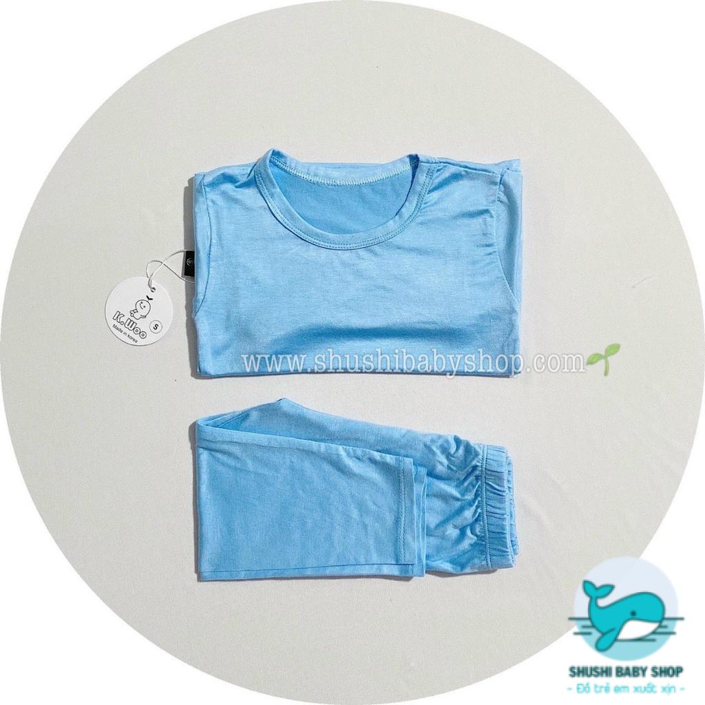 [Có sẵn] [FreeShip] [Ảnh thật] [Giá hủy diệt] Đồ Bộ Dài Tay K.woo/Minky Mom Thun Petit Mềm Mát Trơn Tụt Màu Trơn Siêu Má