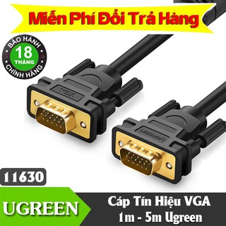 Cáp Tín Hiệu VGA màu đen 1.5M đến 5M - Hàng Chính Hãng UGREEN 11640 11632 11631 11646 11630 11673