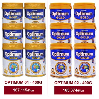 COMBO12 - 06 Optimum 1 Và 06 Optimum 2 - LOẠI 400g - Bán Sỉ - SỮA BỘT VINAMILK