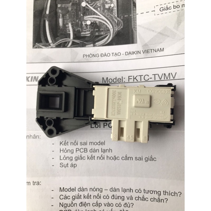 Khoá cửa máy giặt sam sung DC64-01538A