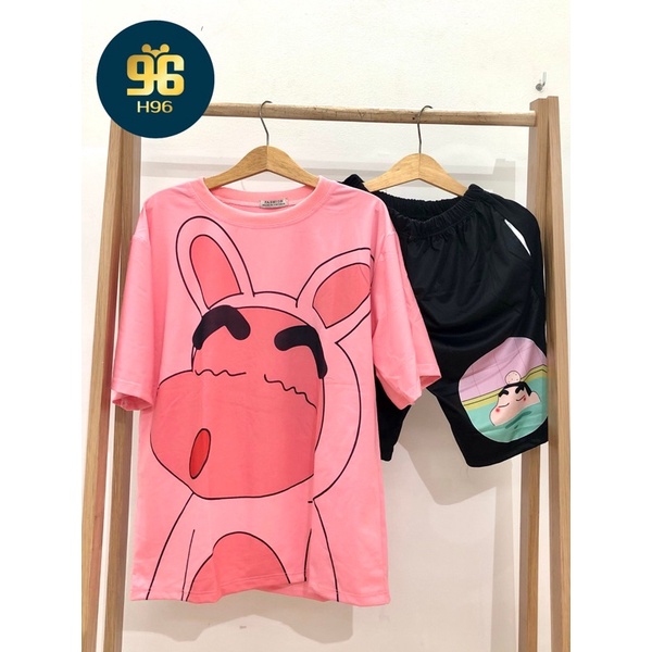 Set đồ bộ hoạt hình THÚ HỒNG 😍 đồ bộ mặc nhà unisex nam nữ