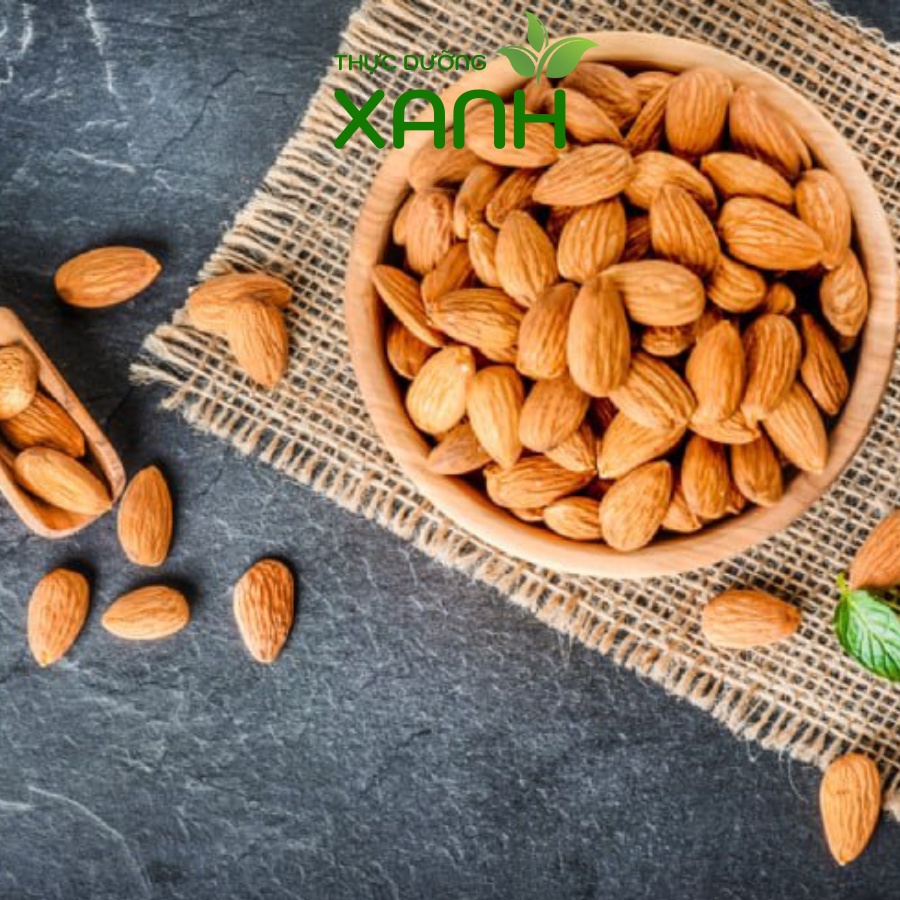 500Gr Hạt Hạnh Nhân Mỹ  Ăn Kiêng & Giảm Cân - Thực Dưỡng Xanh