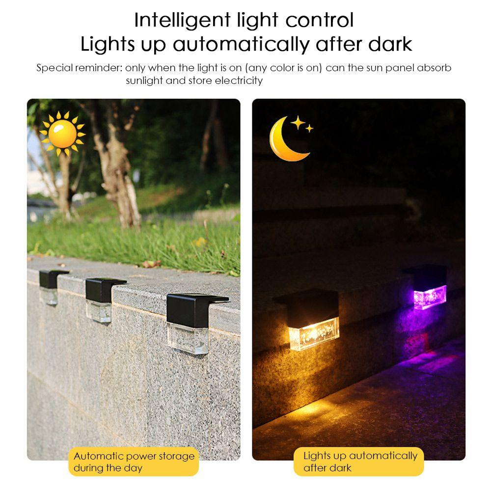 LAKAMIER Đèn LED Năng Lượng Mặt Trời Trang Trí Cầu Thang