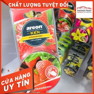 [Nhập Khẩu] Sáp thơm nước hoa khử mùi ô tô cao cấp AREON Ken Hương Dâu Tây