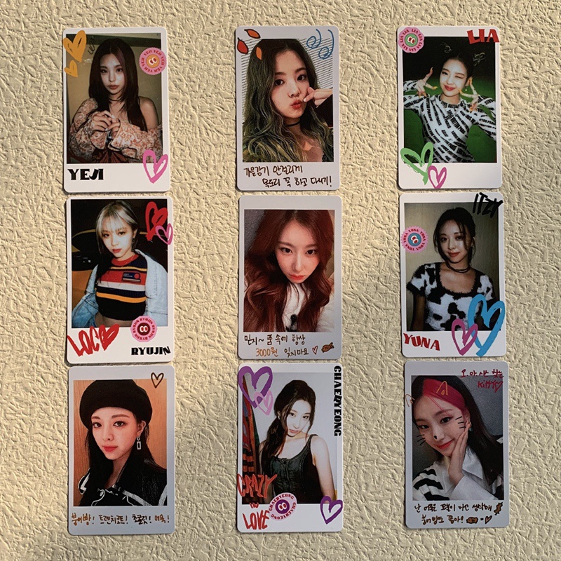 Set 5 Tấm Thẻ Ảnh Lomo In Hình Nhóm Nhạc Kpop Itzy Crazy In Love
