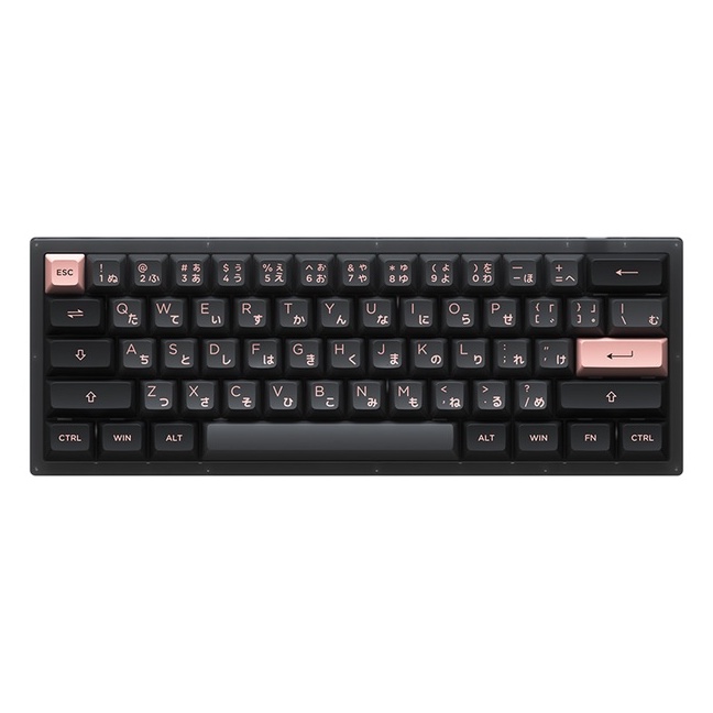 Bàn phím cơ máy tính không dây có dây gaming mini led giá rẻ chính hãng cao cấp bluetooth AKKO ACR61 Black Hotswap RGB C