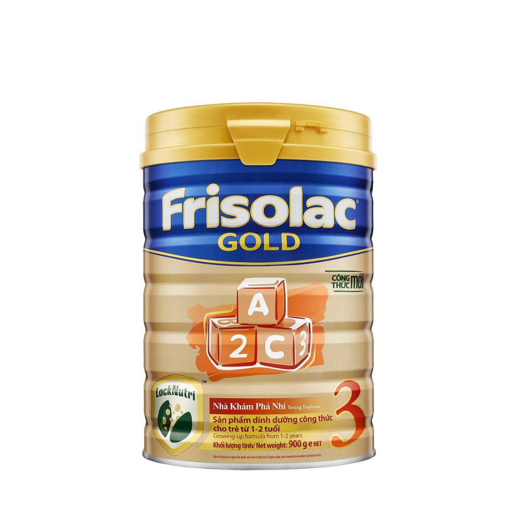 Thanh lý Sữa Bột Frisolac Gold 3 900g Date T7/2022