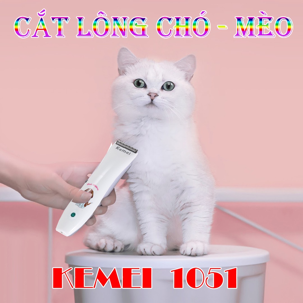 Tông Đơ Cắt Tỉa Lông Chó Mèo chuyên dụng Kemei KM - 1051