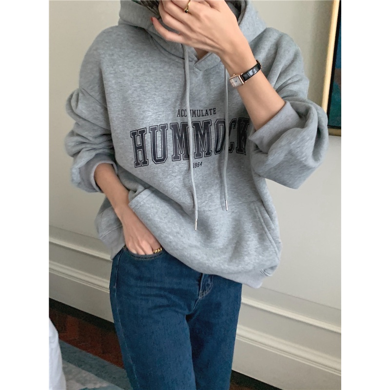 Áo Hoodie Nỉ Dài Tay In Chữ Phong Cách Mới 48148