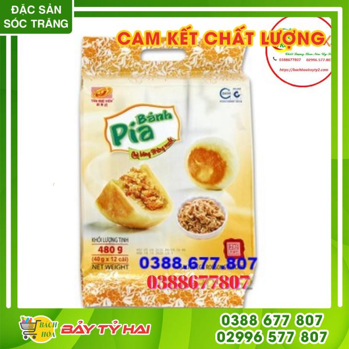 Bánh Pía Kim Sa Tân Huê Viên Vị Chà Bông Trứng Muối Túi 480gr