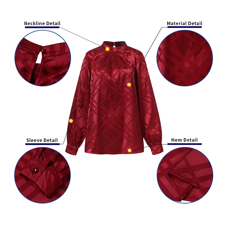 Áo sơ mi Zanzea tay dài cổ tròn cài nút phong cách Hàn Quốc thời trang cho nữ