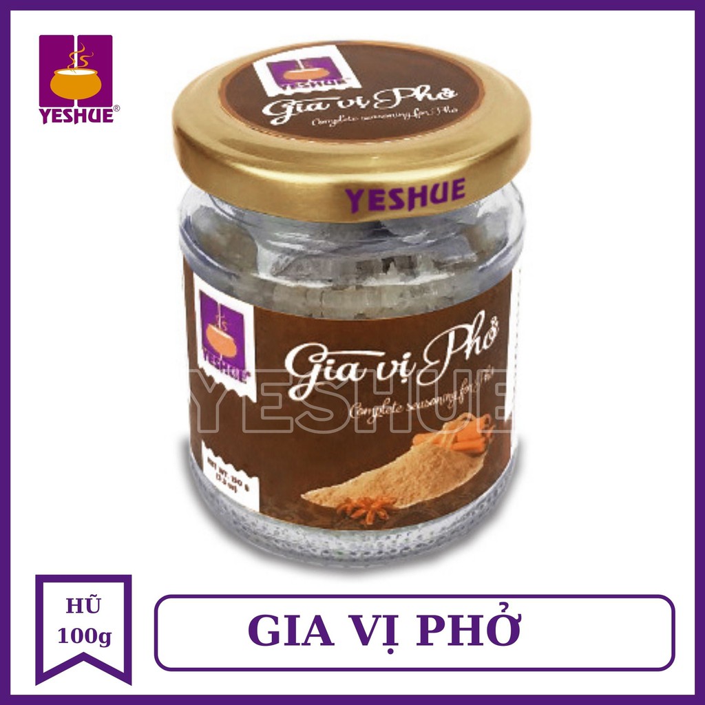 Gia vị phở YesHue 100g ⚠ Phở tiện lợi cho mọi bếp HIỆN ĐẠI ⚠ Gia vị chế biến sẵn không cần nêm nếm- gia vị hữu cơ